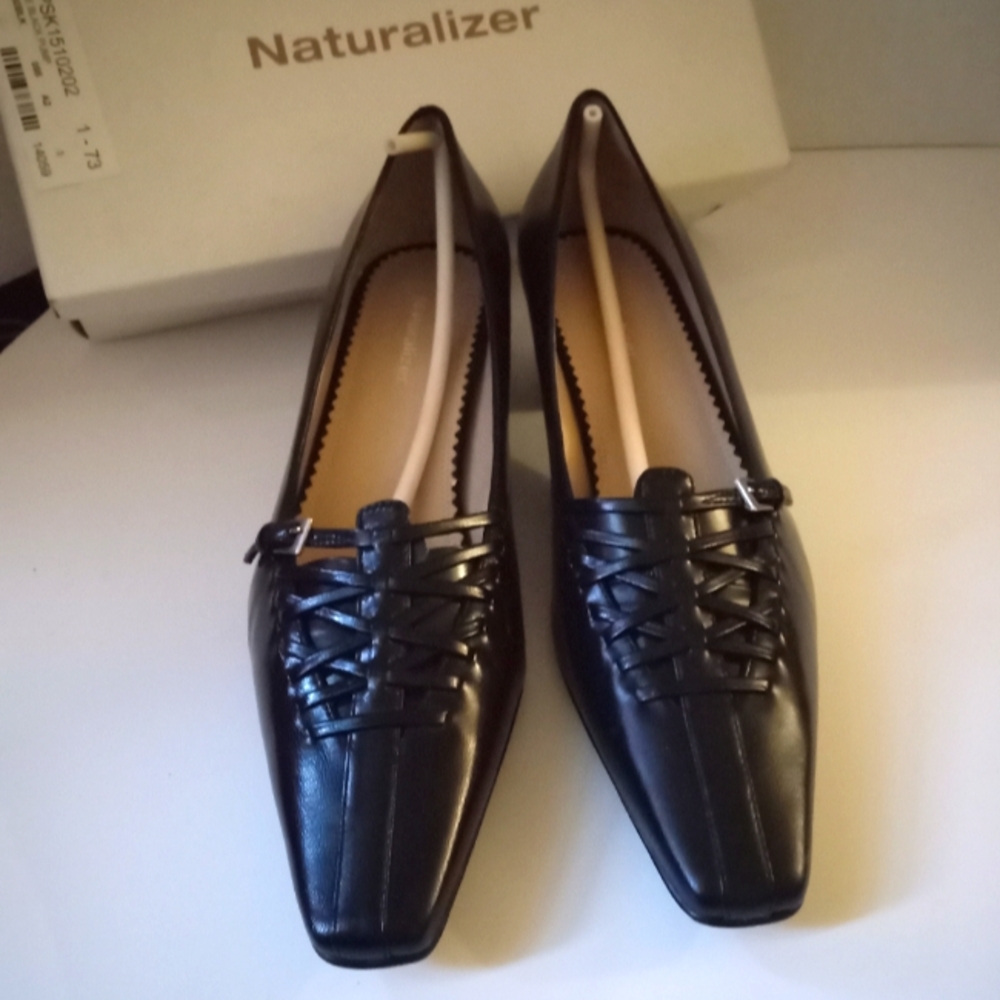 Woven Top Naturalizer Square Heel Pumps- Brand New in Box - Size: 9.5 N- Leather